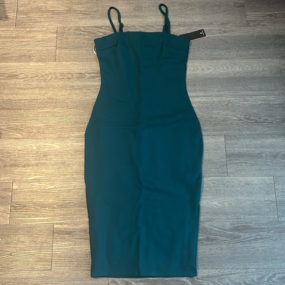 Lulus paulina forest green bodycon midi dress - Picture 5 of 6